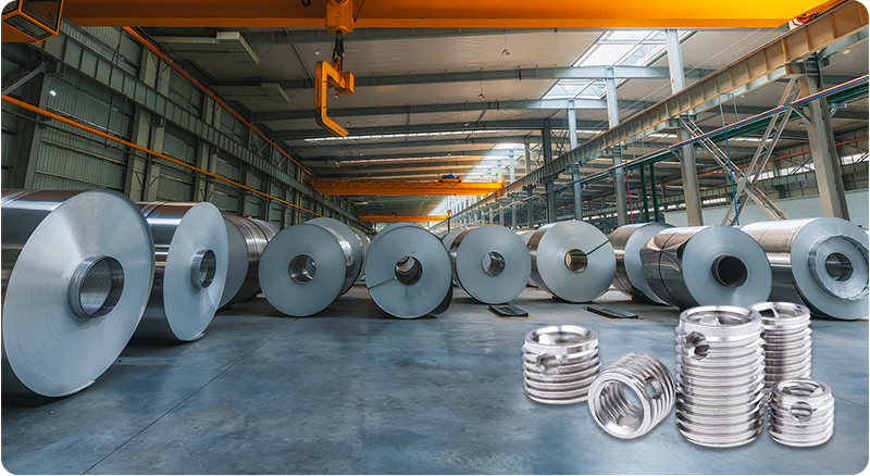 Inserto autorroscante de 3 orificios