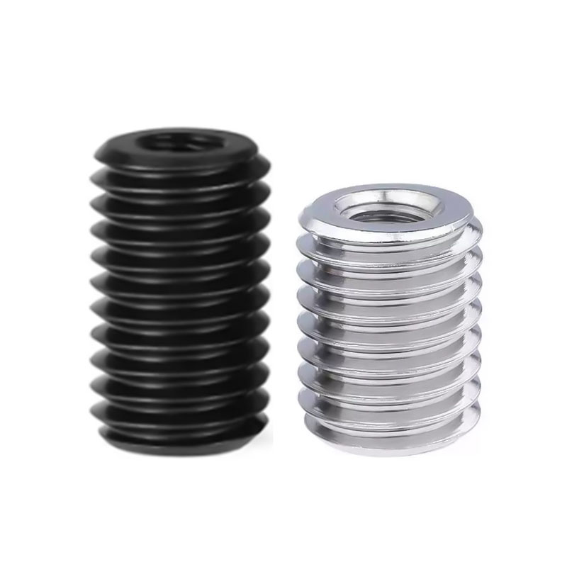 Adaptador de rosca macho a hembra sin ranuras